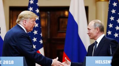 Voters in a university's poll believe US president Donald Trump undermined at his meeting with Vladimir Putin the findings of intelligence agencies on Russian meddling. AP