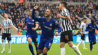 Left midfielder: Eden Hazard (Chelsea) – Scored a nerveless penalty at Newcastle. Still more impressive was the way he kept running at defenders who kept fouling him. AP Photo