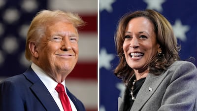 Former president Donald Trump is behind Vice President Kamala Harris nationally, but is edging ahead in the all-important swing states. AP