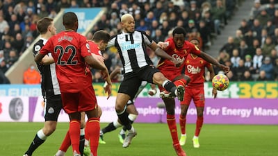 Joelinton - 6: Loose pass in own half in opening 10 minutes that Watford failed to capitalise on. Hit the crossbar soon after at the other end with first-time prod then volleyed another shot wide after 20 minutes when he should have at least hit target. Works so hard, if only he could finish. Reuters