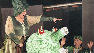 Michelle Deegan plays the Sea Witch in a Raksa pantomime. Courtesy David Campbell