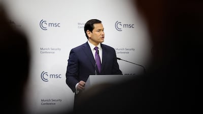 US Secretary of State Marco Rubio called the rules-based order a 'dangerous delusion' at the Munich Security Conference. AFP