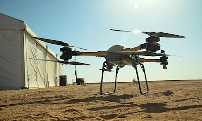 A TRV 150 drone at last year's drills. Photo: US Army