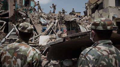 A mega-earthquake hits Nepal every 100 years or so. Nicolas Asfouri / AFP