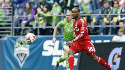 Jermain Defoe scored twice for Toronto FC in his Major League Soccer debut on Saturday. Joe Nicholson / USA Today Sports / March 15, 2014