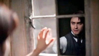 Daniel Radcliffe as Arthur Kipps in the Hammer Film Productions movie, The Woman in Black.
