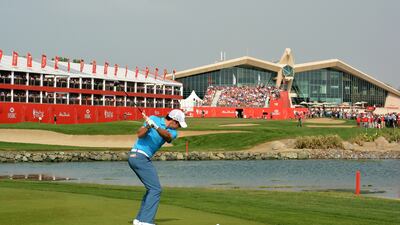 Rory McIlroy, in action at the 2014 tournament, will compete for the Falcon trophy at the 2015 Abu Dhabi HSBC Golf Championship. Ross Kinnaird / Getty Images