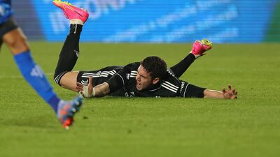 Dusan Vlahovic of Juventus reacts after being failed. Getty