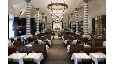The Massimo Restaurant and Oyster Bar at Corinthia Hotel London.
