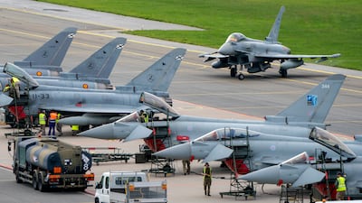 Typhoon fighter jets in Estonia