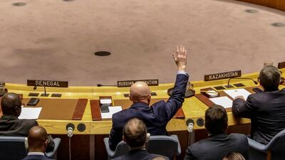 Russian Ambassador to the United Nations Vasily Nebenzya voted against a bid to renew an international inquiry into chemical weapons attacks in Syria. Brendan McDermid/ Reuters