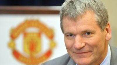 The Manchester United chief executive David Gill speaking during an interview in Macau on Jan 14. The Reds will head to Asia in July for a pre-season tour with games in China, South Korea, Malaysia and Indonesia.