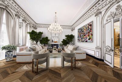 A rendering of the Louis XVI salon at 38 Hill Street, which is being developed into an exclusive boutique hotel. Photo: Casa E Progetti