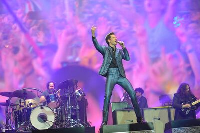 The Killers will headline the race day concert at the Abu Dhabi F1. Getty Image