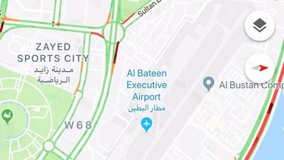 A three car crash on Sheikh Zayed Bridge resulted in significant tailbacks for commuters on Tuesday morning