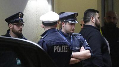 Police officers guard a non-public area for people waiting for flight 4U 9525 at the airport in Duesseldorf, Germany. Frank Augstein/AP Photo