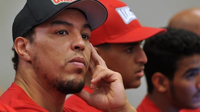 Faisal Al Ketbi forfeited the 94kg-weight final to his teammate Zayed Al Kaabi in Ashgabat. Delores Johnson / The National