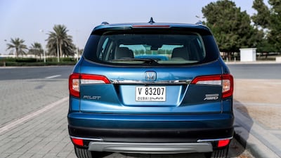 The 3.5-litre V6 gives the eight-seater Pilot proper punch. Victor Besa / The National