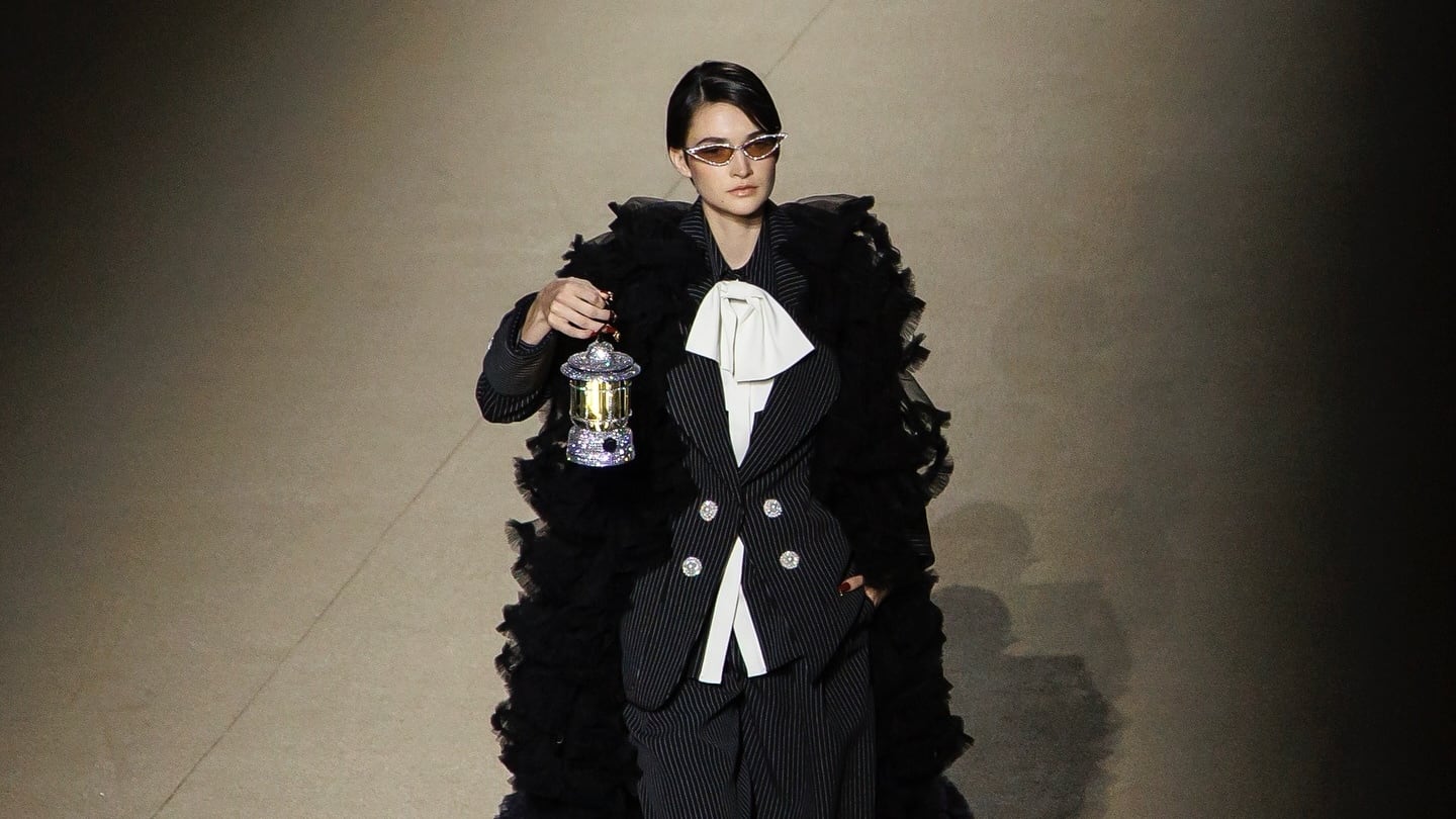 A look by Atelier Hekayat at Riyadh Fashion Week 2025. Photo: Riyadh Fashion Week