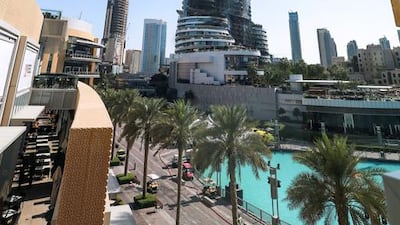 The Address Downtown Dubai after the fire from Dubai Mall Level 1-Aigner shop. Victor Besa for The National