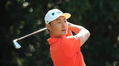 Haotong Li won the Omega Dubai Desert Classic in 2018 ahead of Rory McIlroy. Getty