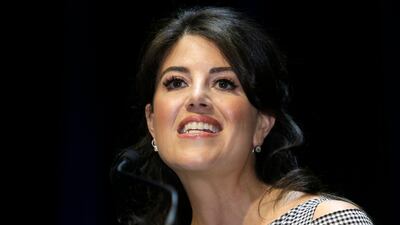 Monica Lewinsky attends the Cannes Lions 2015, International Advertising Festival in Cannes, southern France. AP