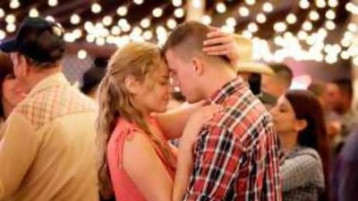 At a loss: Abbie Cornish and Channing Tatum play an engaged couple reunited in Stop-Loss .