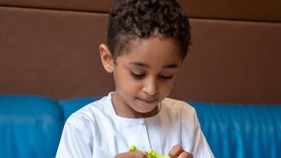 A child plays within the Quiet Room in Yas Mall Abu Dhabi