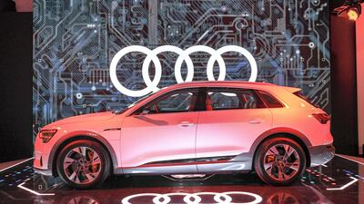 The new Audi e-tron in Abu Dhabi. Khushnum Bhandari for The National