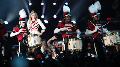 Madonna brought a new level of performance to Abu Dhabi with a two-show stop on her MDNA tour. Lee Hoagland / The National