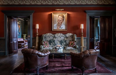 A Painter, Redheaded Man No. II by Lucian Freud on display in The Fife Arms. Photo: The Fife Arms