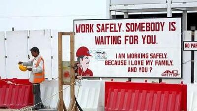 Countries in the Gulf are just starting programmes to make workplaces safer.