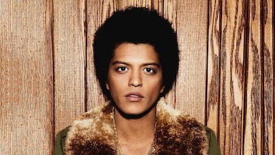 Superstar Bruno Mars is set to bring his tour to UAE capital for a spectacular New Year’s Eve show as part of the Resolution by Night festival on December 31. Courtesy Flash