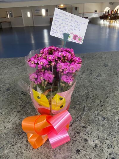 Gifts sent to the Jamia Masjid Al Madinah mosque. Nicky Harley / The National