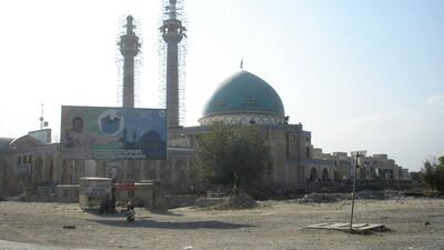 The Abul Fazl shrine and mosque, located in Murad Khani, Kabul, Afghanistan.
