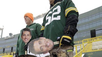 Fans in Green Bay, Wisconsin battled sub-freezing temperatures to see the Packers beat the Atlanta Falcons 22-21. Mike Roemer / AP