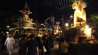 Supercars will be on display at IMG Worlds of Adventure. Jon Gambrell / AP photo