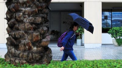 It would be prudent to carry an umbrella in the UAE this Saturday. Photo: Christopher Pike / The National