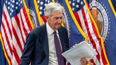 US Federal Reserve chairman Jerome Powell. EPA