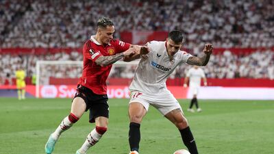 Erik Lamela – 8. The ex-Spurs star was sharp, pressuring Maguire crucially for Sevilla’s opener and bagging an assist for his troubles. Never stopped charging around and made life awkward for United’s defence. No surprise when he succumbed to cramp in the late stages and had to be replaced. Getty