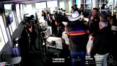 SpaceX founder Elon Musk watched the Starship launch from the control room in Texas. SpaceX