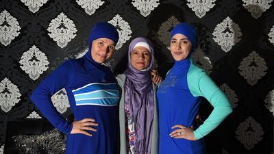 Australian-Lebanese designer Aheda Zanetti, centre, says burqini sales have been boosted by the French bans. Saeed Khan / AFP Photo