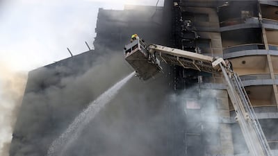 Residents reported seeing smoke in an area near Barsha 1.