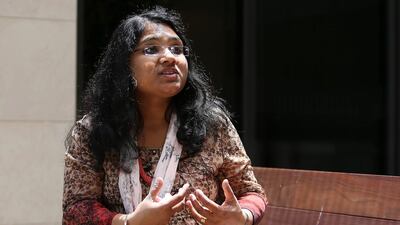 Anita Sunil, clinical psychologist at Dubai Foundation for Women and Children. Pawan Singh / The National