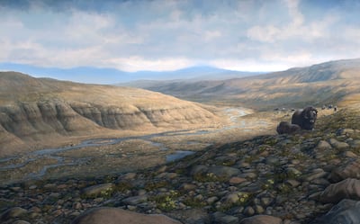 An artist’s reconstruction of the landscape surrounding the Kap København formation today. Photo: Beth Zaiken