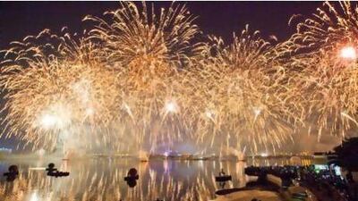 Fireworks at Creek Park during the inauguration of the 18th Dubai Shopping Festival. Jaime Puebla / The National Newspaper