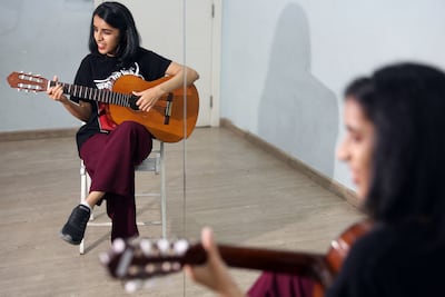 Rutuja Deshpande refers to herself as stutterer who sings. Chris Whiteoak / The National