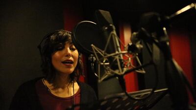 Lina, seen here, says globalisation and the influence of western culture and pop music has also contributed to deteriorating attitudes towards the Arabic language among her generation. Salah Malkawi for The National