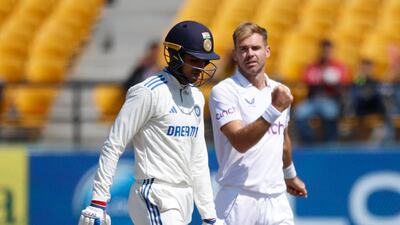 James Anderson claimed the wicket of Shubman Gill for 110. Reuters
