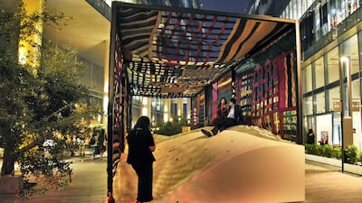 As part of Abwab, the Eastern Provinces of Saudi Arabia's submission is Sa'af by Azaz Architects. Dubai Design Week is scheduled from November 11 to 16. Shruti Jain / The National